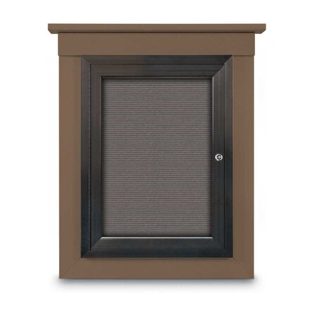 United Visual Products Sliding Glass Enclosed Letterboard, 72"x4, UV9008ACS-BRONZE-HUNGRN UV9008ACS-BRONZE-HUNGRN